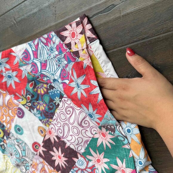 Rip Skirt Women Hawaii Patchwork Wrap Skirt Travel Summer Multicolor Size XL - Picture 5 of 9